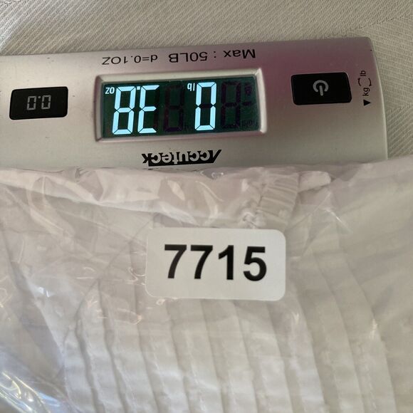 Hanna Andersson Blouse in Swiss Dot White Girls Size 140 (10) Button Up Shirt - Picture 8 of 11